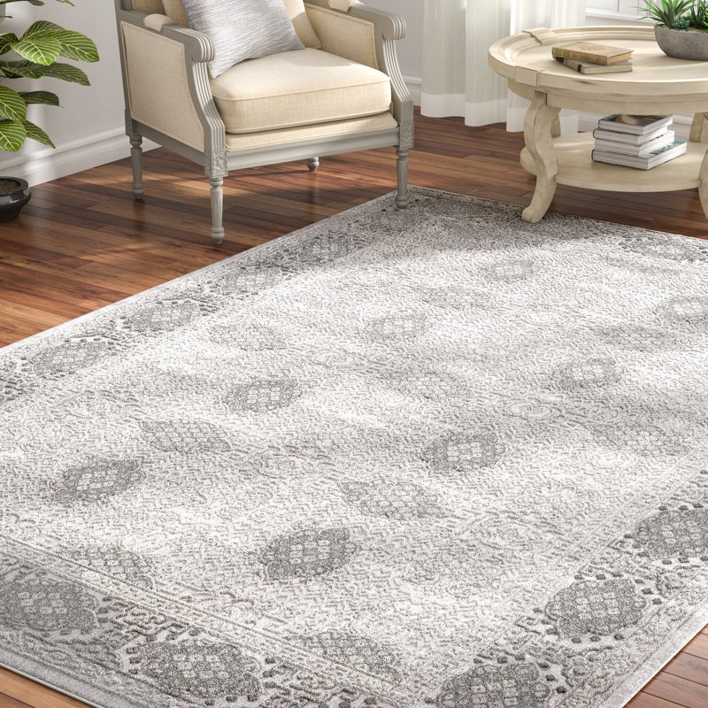 Lark Manor Tilleul Vintage Persian Distressed Gray Area Rug & Reviews